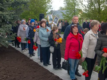 Открытие памятника в Большом Мокром