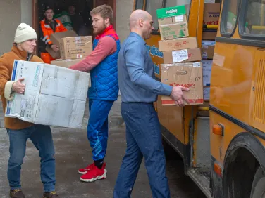 Отправка гуманитарной помощи жителям Курской области. 13.02