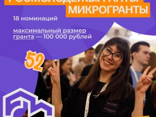 Конкурс Росмолодёжь.Гранты: Микрогранты стартовал!