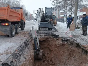 Авария на участке сети холодного водоснабжения