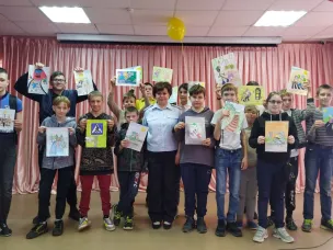 Госавтоинспекция города Кстово провела среди детей квест-игру «Лето. Дети. ПДД»