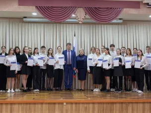 Вручение поздравительных буклетов от Губернатора Нижегородской области