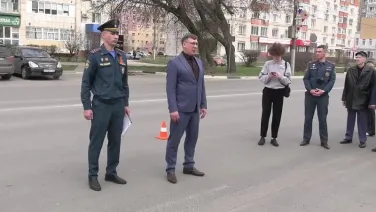 Торжественное открытие тематической остановки общественного транспорта.