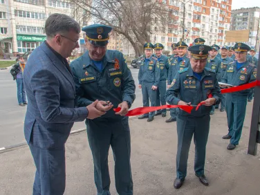 Торжественное открытие тематической остановки общественного транспорта.