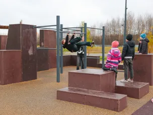 При поддержке социальных участковых в Нижнем Новгороде благоустроили сквер на улице Космической