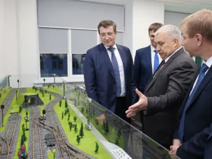 Глеб Никитин и Сергей Дорофеевский осмотрели новый образовательный кластер, созданный по федеральному проекту «Профессионалитет»