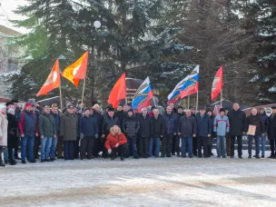 Митинг, посвященный выводу советских войск из Афганистана