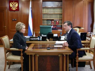 Валентина Матвиенко и Глеб Никитин обсудили реализацию мер поддержки семей с детьми в Нижегородской области