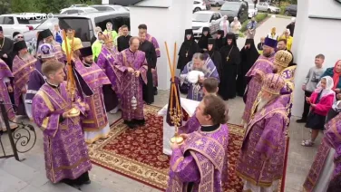 Освящение Спасо-Преображенского храма в селе Кадницы.