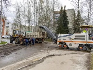Ямочный ремонт в разгаре