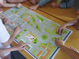 Госавтоинспекция провела с детьми квест-игру по ПДД