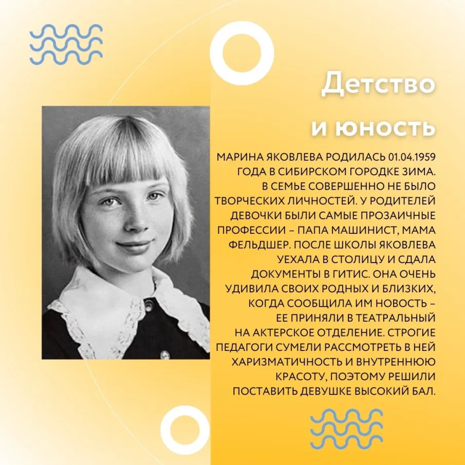 Биография Марины Яковлевой
