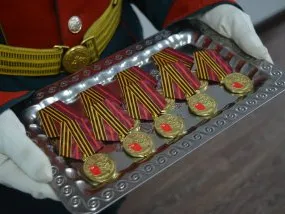 Торжественное вручение юбилейных медалей ветеранам ВОВ и труженикам тыла. 19.02